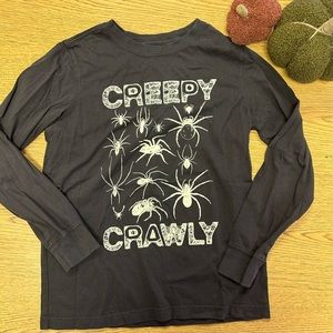 Lands End Glow In The Dark Spider Halloween Tee